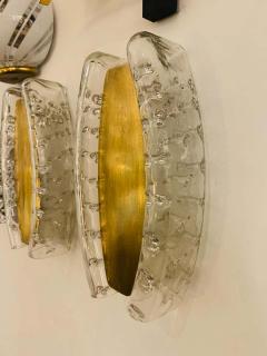 Doria Leuchten Pair of German Doria Murano 1960s Wall Lamps - 1519980