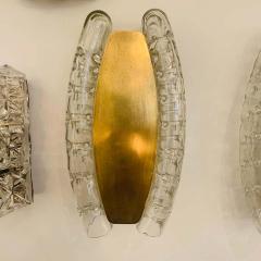 Doria Leuchten Pair of German Doria Murano 1960s Wall Lamps - 1519981