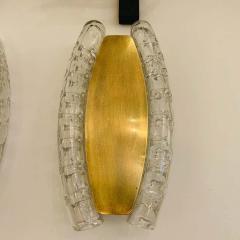 Doria Leuchten Pair of German Doria Murano 1960s Wall Lamps - 1519982