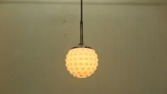 Doria Leuchten Pair of Mid Century Modern Snow Ball Pendant Lights Doria Leuchten - 2272797