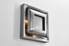 Doria Leuchten Pair of Steel Space Age Wall Lamps by Doria Germany 1960s - 4400421