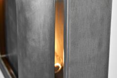 Doria Leuchten Pair of Steel Space Age Wall Lamps by Doria Germany 1960s - 4400429