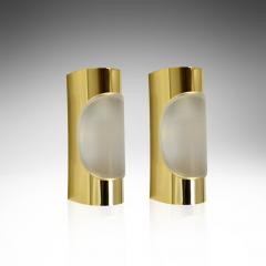 Doria Leuchten Set of Brass Sconces by Doria Leuchten Germany 1960s - 3333311