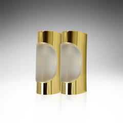 Doria Leuchten Set of Brass Sconces by Doria Leuchten Germany 1960s - 3333313