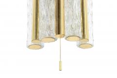 Doria Leuchten Set of Murano Glass and Brass Sconces by Doria Leuchten Germany C 1960s - 3333478