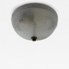 Doria Leuchten Small Doria Snow Ice Murano Glass 1960S Flush Ceiling Lamp Mid Century - 4491102