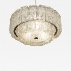 Doria Leuchten Two Tier Organic Glass Chandelier with Chrome Two Available  - 649011