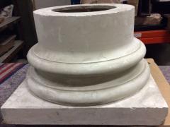 Doric column base in plaster France end of XIXth century - 915661