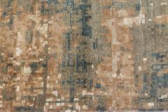 Doris Leslie Blau Collection Abstract Digital Age Handmade Wool and Silk Rug - 3578879
