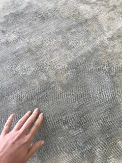 Doris Leslie Blau Collection Abstract Kusafiri Eskayel Natural Silk Rug - 3580625