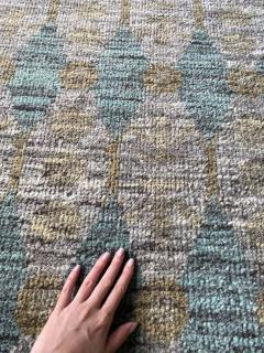 Doris Leslie Blau Collection Aegean Green Handmade Wool Rug by Bunny Williams - 3579296