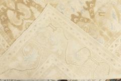Doris Leslie Blau Collection Alhambra Design Beige and Blue Handmade Wool Rug - 3578870
