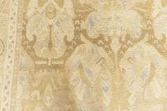 Doris Leslie Blau Collection Alhambra Design Beige and Blue Handmade Wool Rug - 3578874