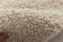 Doris Leslie Blau Collection Alpine White Handmade in Natural Lambswool Runner - 3578809