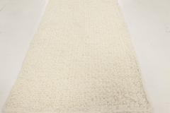 Doris Leslie Blau Collection Alpine White Handmade in Natural Lambswool Runner - 3578812