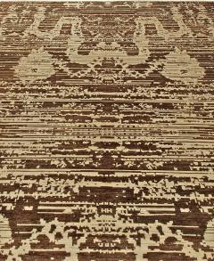 Doris Leslie Blau Collection Anatolia Traditiona Brown and Beige Wool Rug - 3579301