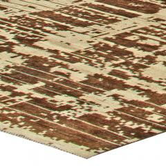 Doris Leslie Blau Collection Anatolia Traditiona Brown and Beige Wool Rug - 3579303