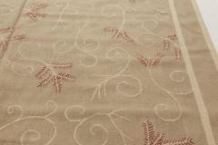 Doris Leslie Blau Collection Aubusson Beige and Pink Rug by Eric Cohler - 3580648