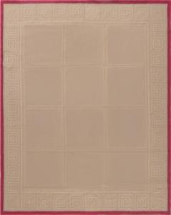 Doris Leslie Blau Collection Aubusson Brown Red Rug by Mariette Himes Gomez - 3579321
