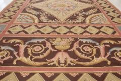 Doris Leslie Blau Collection Aubusson Design Rug in Blue Brown Green and Pink - 3578285