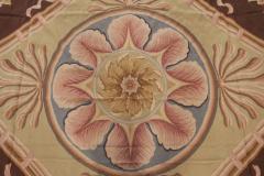 Doris Leslie Blau Collection Aubusson Design Rug in Blue Brown Green and Pink - 3578287
