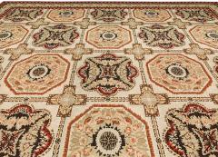 Doris Leslie Blau Collection Bassarabian Floral Beige Brown Orange Handmade Rug - 3578376