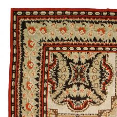 Doris Leslie Blau Collection Bassarabian Floral Beige Brown Orange Handmade Rug - 3578377