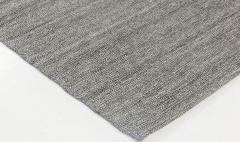 Doris Leslie Blau Collection Bauer Minimalist Gray Handmade Wool Rug I - 3580697