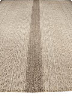 Doris Leslie Blau Collection Beige and Brown Persian Kilim Wool Rug - 3580711