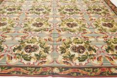 Doris Leslie Blau Collection Bessarabian Design Wool Rug in Green Fuchsia Red - 3578292