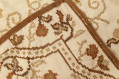 Doris Leslie Blau Collection Bessarabian Style White Beige Brown Wool Rug - 3579400