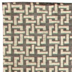 Doris Leslie Blau Collection Black and White Modular Geometric Rug - 3580770