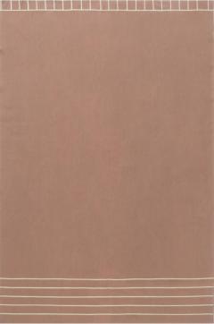 Doris Leslie Blau Collection Brown White Aubusson Design Rug by Diana Sawicki - 3578796