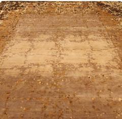 Doris Leslie Blau Collection Brown and Gold Elements Rug - 3586937