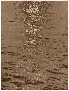 Doris Leslie Blau Collection Chocolate Reservoir Silk Wool Rug by Brett Beldock - 3578052