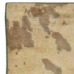 Doris Leslie Blau Collection Contemporary Abstract Beige Brown Handmade Silk Rug - 3578139