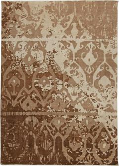 Doris Leslie Blau Collection Contemporary Abstract Design Rug in Brown and Beige - 3578062
