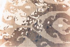 Doris Leslie Blau Collection Contemporary Abstract Design Rug in Brown and Beige - 3578063
