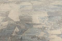 Doris Leslie Blau Collection Contemporary Art Deco Design Blue Gray Wool Rug - 3579436