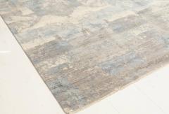 Doris Leslie Blau Collection Contemporary Art Deco Design Blue Gray Wool Rug - 3579438