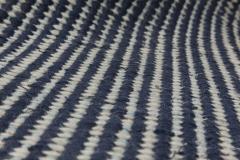 Doris Leslie Blau Collection Contemporary Blue Striped Flat Weave Wool Rug - 3579444