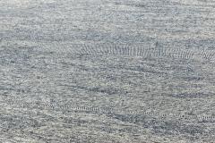 Doris Leslie Blau Collection Contemporary Blue White Flat Weave Wool Rug - 3579452