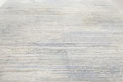 Doris Leslie Blau Collection Contemporary Dreamy Beige Blue High Low Rug - 3579433