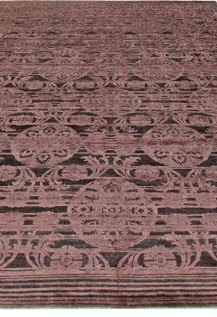 Doris Leslie Blau Collection Contemporary Indian Lilac Plum Wool Rug - 3580855