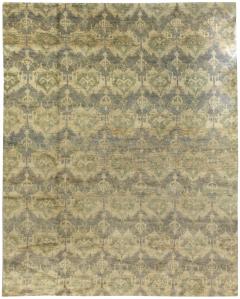 Doris Leslie Blau Collection Contemporary Mallow Mint Abstract Handmade Rug - 3579460