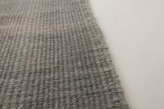 Doris Leslie Blau Collection Contemporary Muted Silver Blue Flat Weave Wool Rug - 3578204
