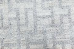 Doris Leslie Blau Collection Contemporary Runner in Gray Natural Wool - 3580867