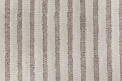 Doris Leslie Blau Collection Contemporary Striped Beige Gray Handmade Wool Rug - 3578518