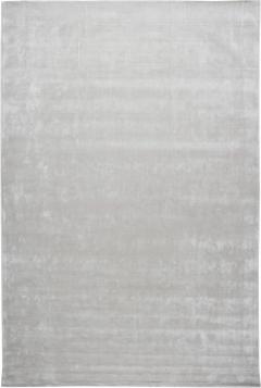 Doris Leslie Blau Collection Contemporary Striped Silver Handmade Wool Rug - 3579467