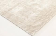 Doris Leslie Blau Collection Contemporary Striped Silver Handmade Wool Rug - 3579470